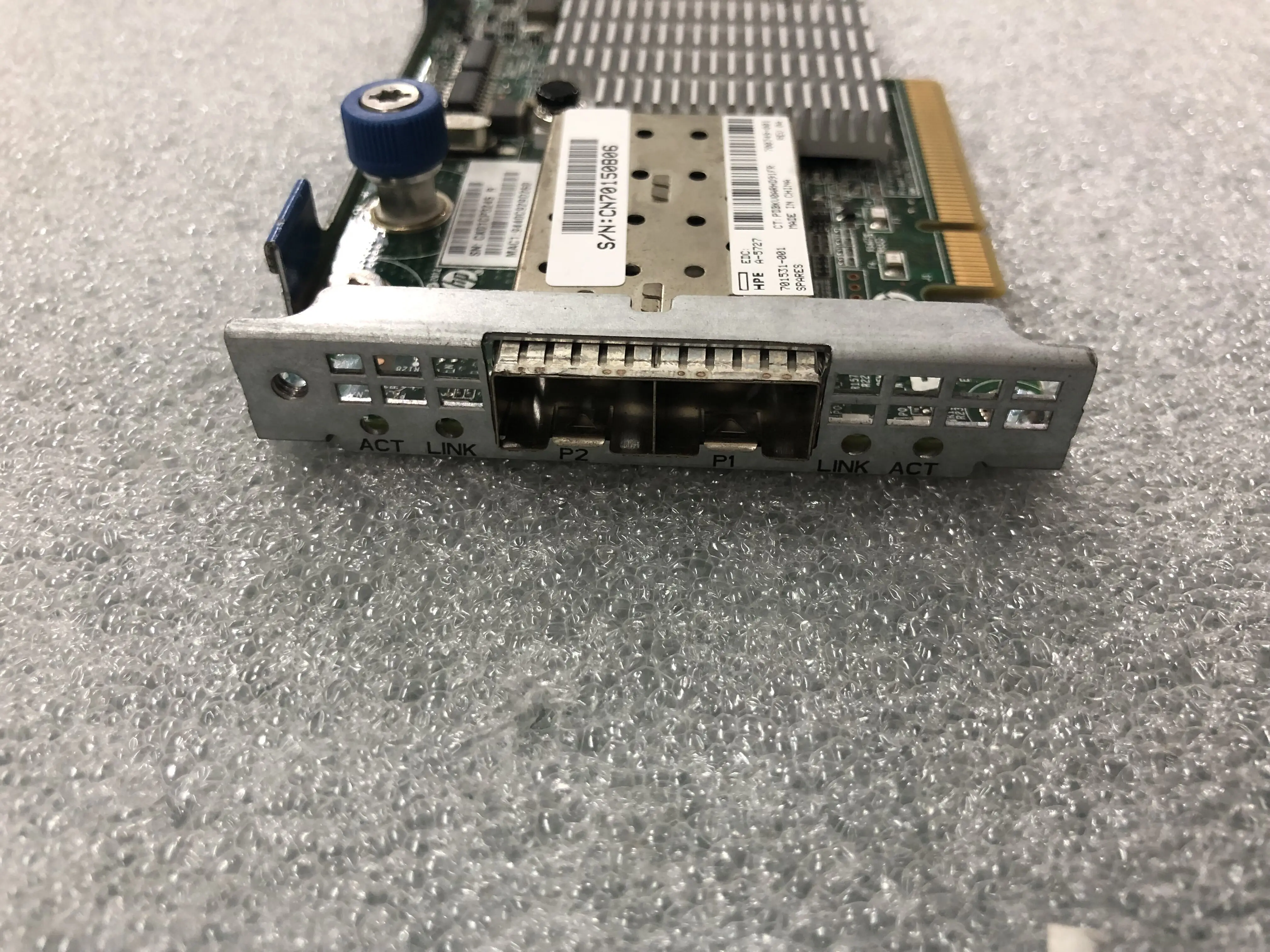 HPE FlexFabric 10GB 2-Port 556FLR-SFP+ Adapter – 732454-001, 764460-001, Used Good