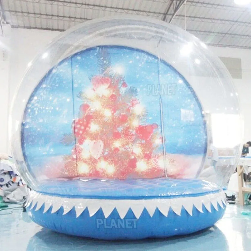 Giant Led Lights Inflatable Snow Globe Bounce House Human Size
