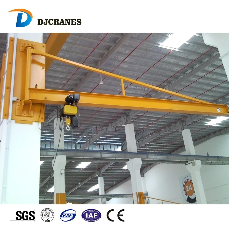 Wall Mounted Jib Crane 1Ton Capacity for Construction Industries with Core Motor Component