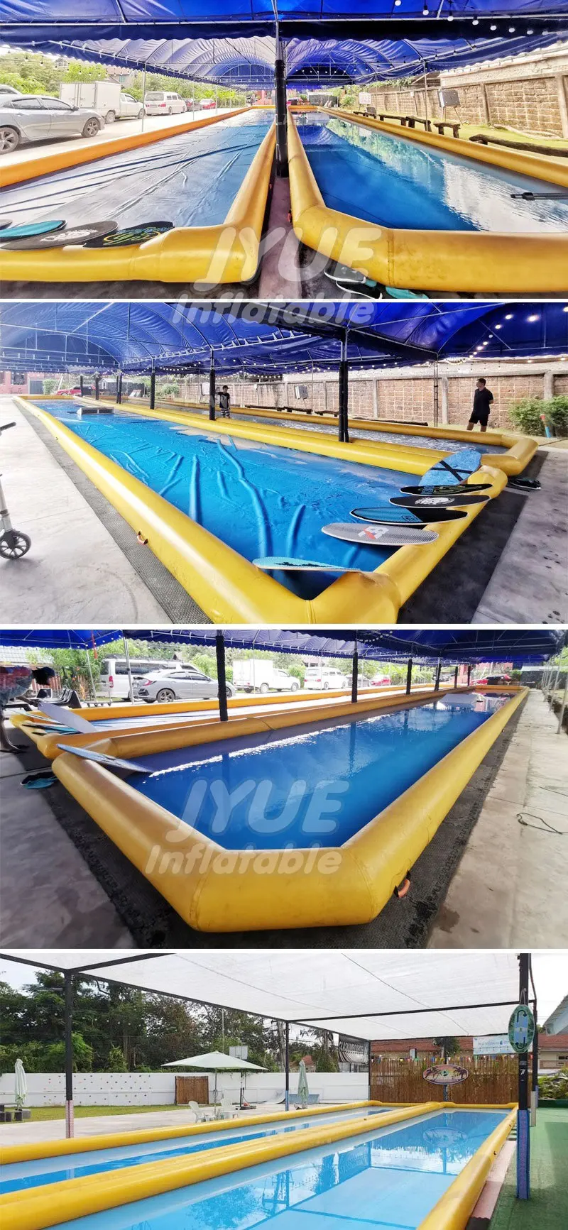 Portable Outdoor Skimboarding Pool Inflatable Skimboard Track