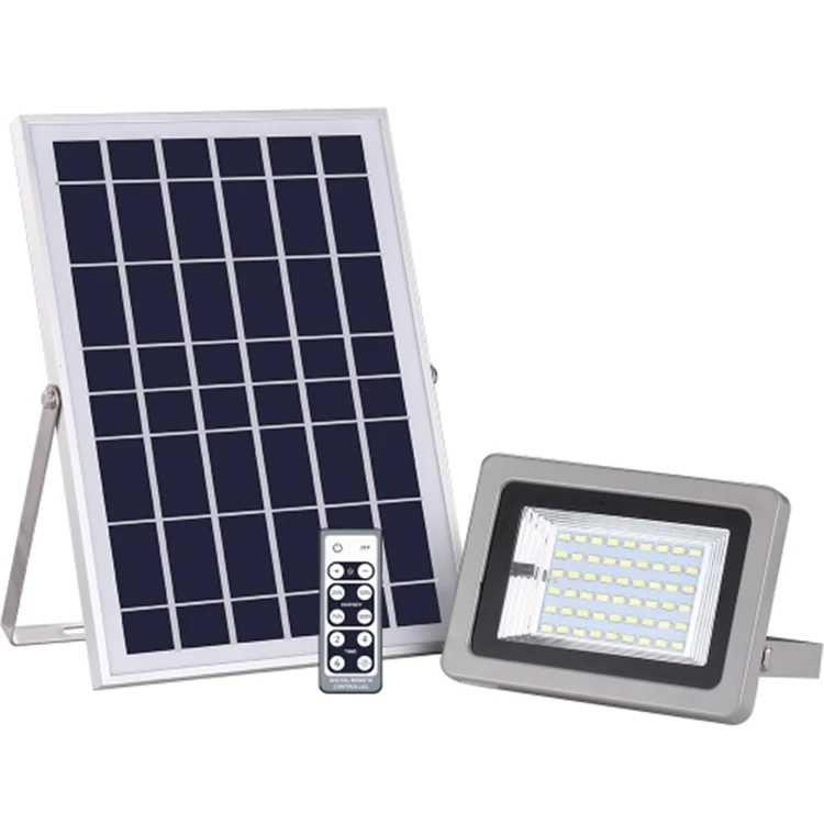 Outdoor Courtyard LED Lighting Waterproof IP65 18W Solar Flood Lights With Remote Control Floodlight