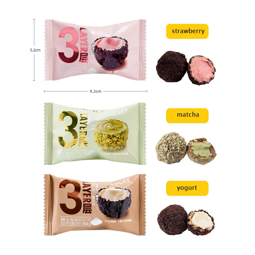 Net Red Campus Chocolate Snacks Small Balls Cherry Blossom Strawberry Flavor Popcorn Cookies