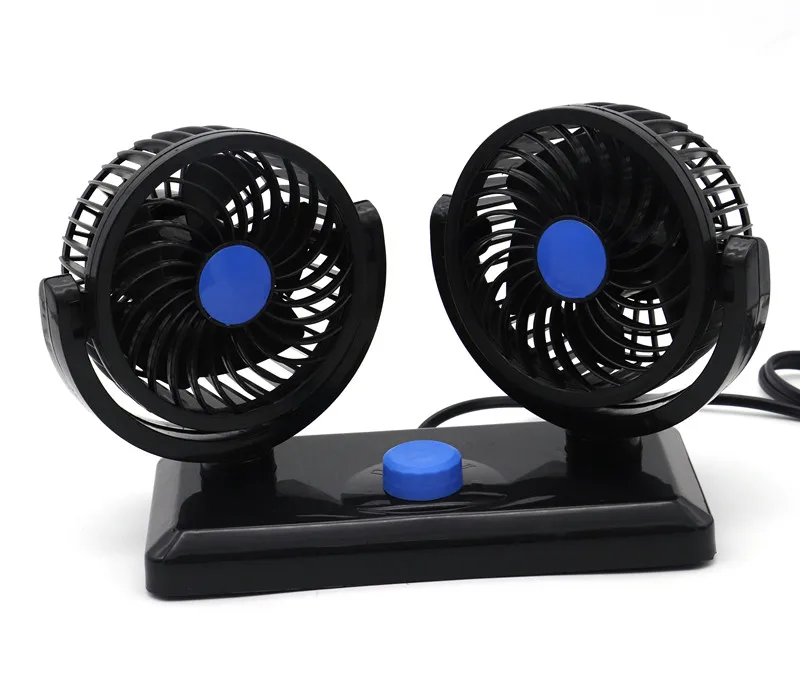 Rotatable Car Radiator Stand 12v Electric Car Fan 360 Degree Rotatable 2 Speed Dual Head Car Auto ...