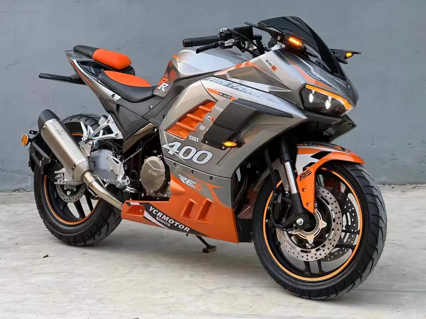 Euro 5 Motorcycle Water Cooling Double Cylinder 400CC Engine EFI ABS  Off Road Racing Motorcycle with TFT Speedometer