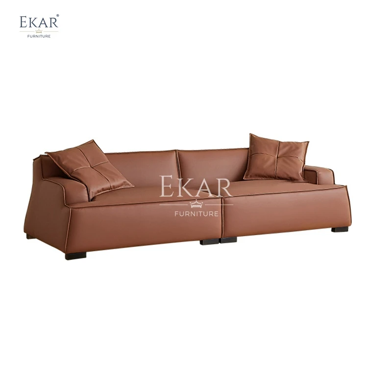 New Design Ekar High Density Foam Earth Tone Modern Living Room Sofa