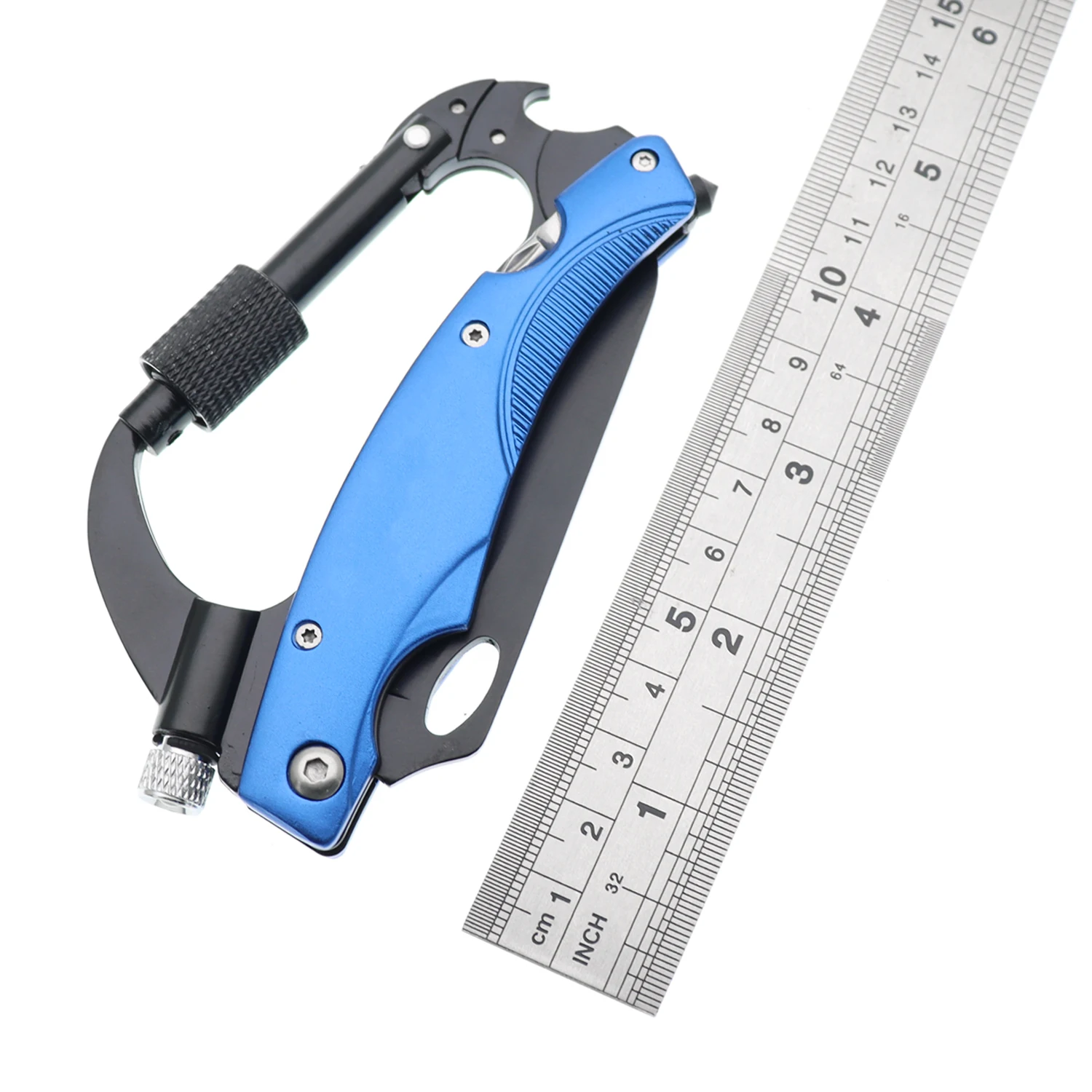 Carabiner Pocket Knife with Led Light