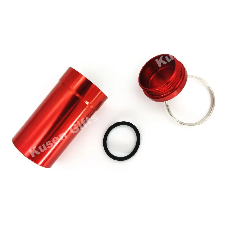 Футляр для таблеток, брелок 21*44 мм, алюминиевый водонепроницаемый мини-футляр для таблеток и ушей, футляр для хранения гаджетов, Футляр для ключей