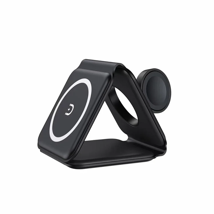 3 in 1 Wireless Charger Magnetic Foldable Charging Station Travel Charger for iphone Charger Power Adapter Caricatore Senza Fili