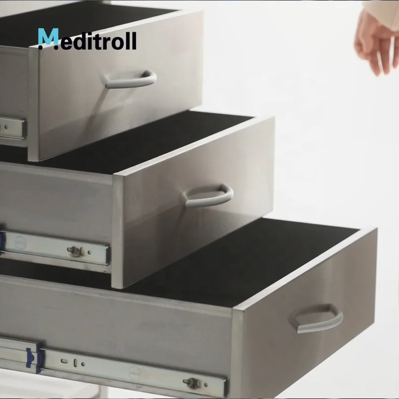 Коммерческая многофункциональная медицинская тележка для клиники Meditroll MT03