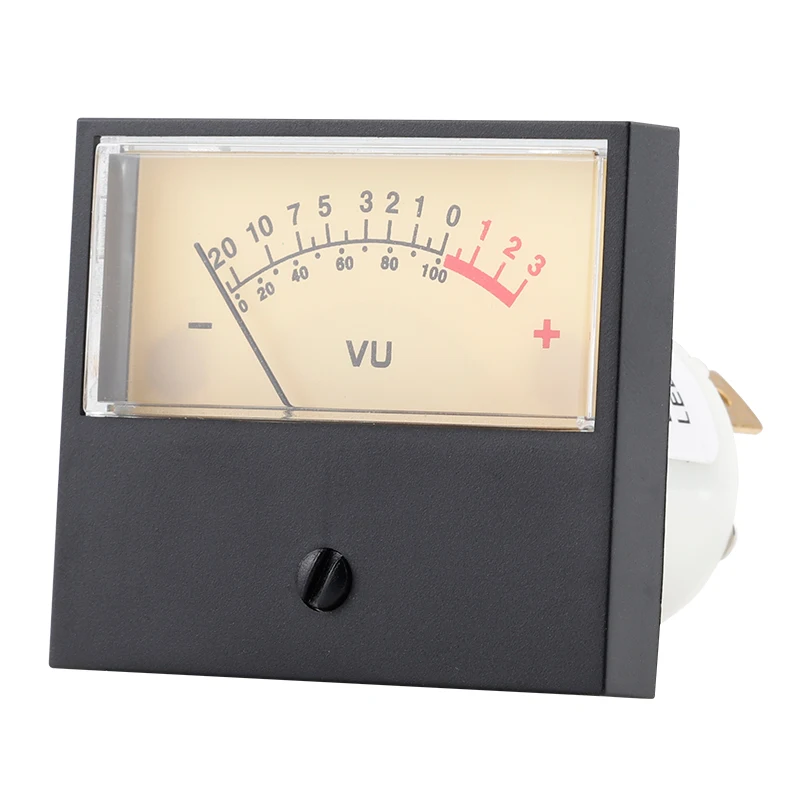 High-Precision Decibel Sound & Audio Volume Meter VU Level Meter with Backlight Analog Display Rectifier Type