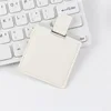 Blanco simple - espejo 60*60mm funda de cuero 68*65mm