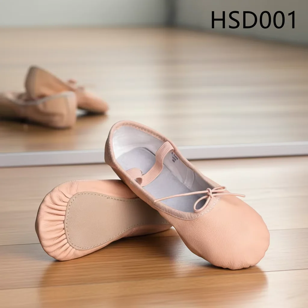 LXG,2026 Stage Debut Skin Color Baby Girl Full Leather Dance Shoes Unique Anti-slip Velvet Leather Sole Ballet Shoes HSD001