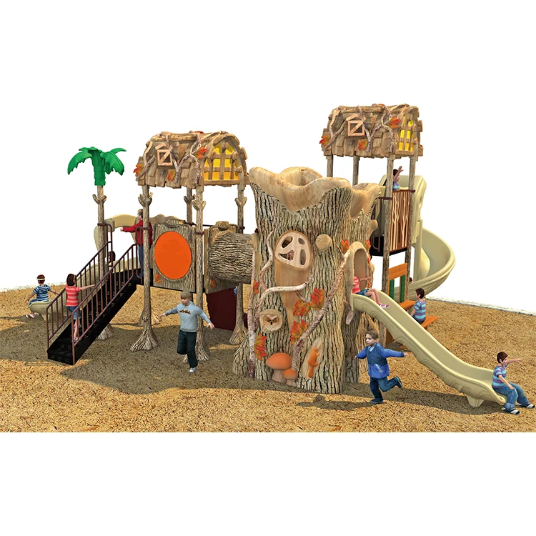 Commercial High Quality Kids Outdoor Playground Equipment Large Plastic