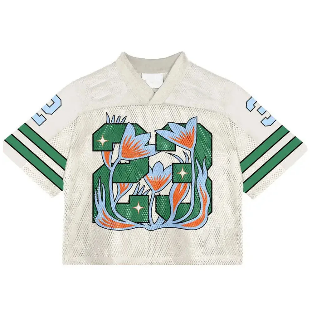 Športové individuálne mužské dresy vysokej kvality s sublimačným grafickým potlačením – retro futbalové dresy v prevelkom a krátkom štvorcovom kroji