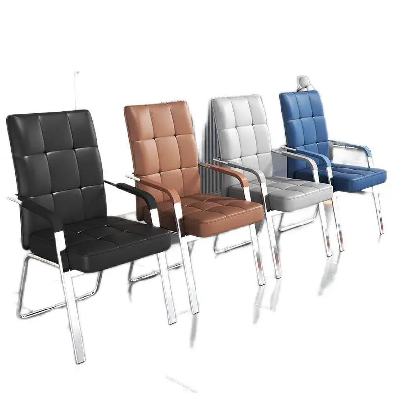 Modern Home & Office Conference Chair with Comfortable Backrest for Mahjong & Chess Play Simple Sedentary Design