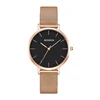 Rose gold case with white dial