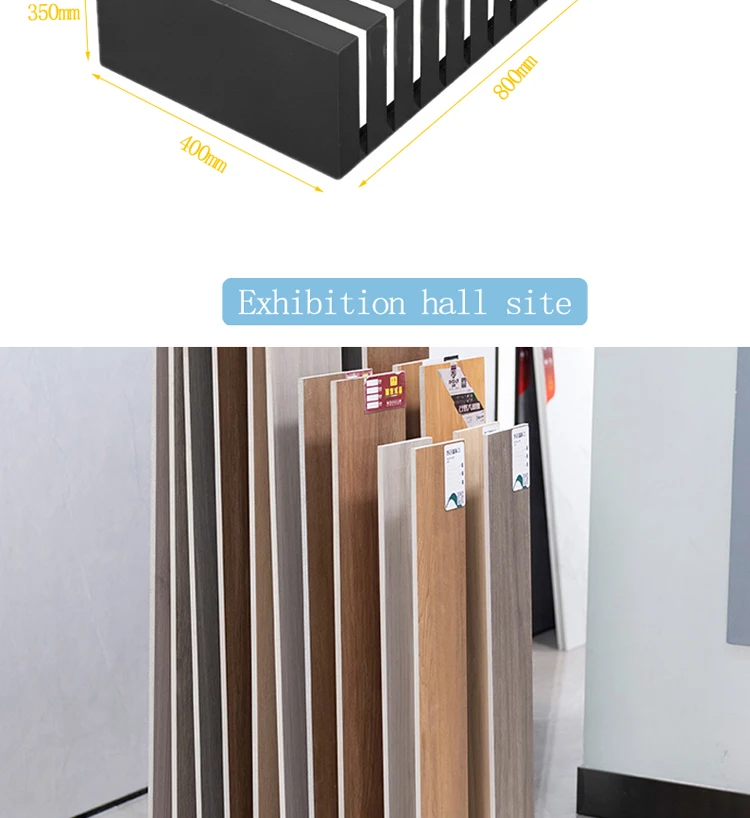 Stone Quartz Sample Display Racks Wood Floor Tile Showroom Displays ...
