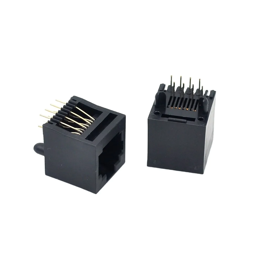 Rj45 Modular Jack Connector 8 Pin Network Plug Ethernet Rj45 Connector 8p8c Rj45 Female