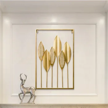 New Arrival Nordic Creative Wall Sculptures Wrought Iron Wall Art Home Decoration for Living Room