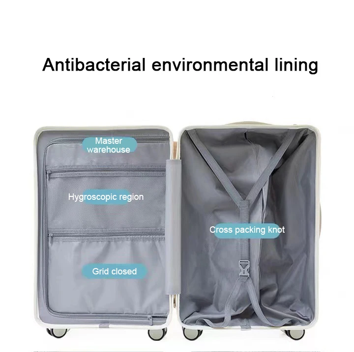 Popular ABS+pcl  for Men and Women Multifunctional Luggage Front Open Custom Suictase with USB Charging
