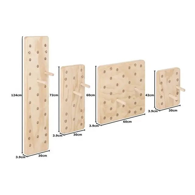 Professional Indoor Wooden Climbing Peg Board - Buy Climbing Board ...