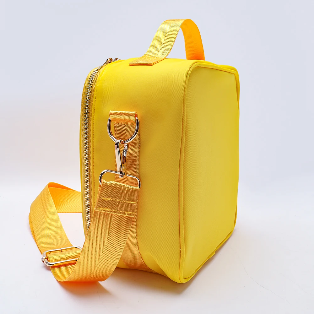 Custom Cooler Bag Insulated Soft  Mini Picnic Basket Cooler Bag Thermal Meal Tote Washable Lunch Box Kids Embark Lunch Bag