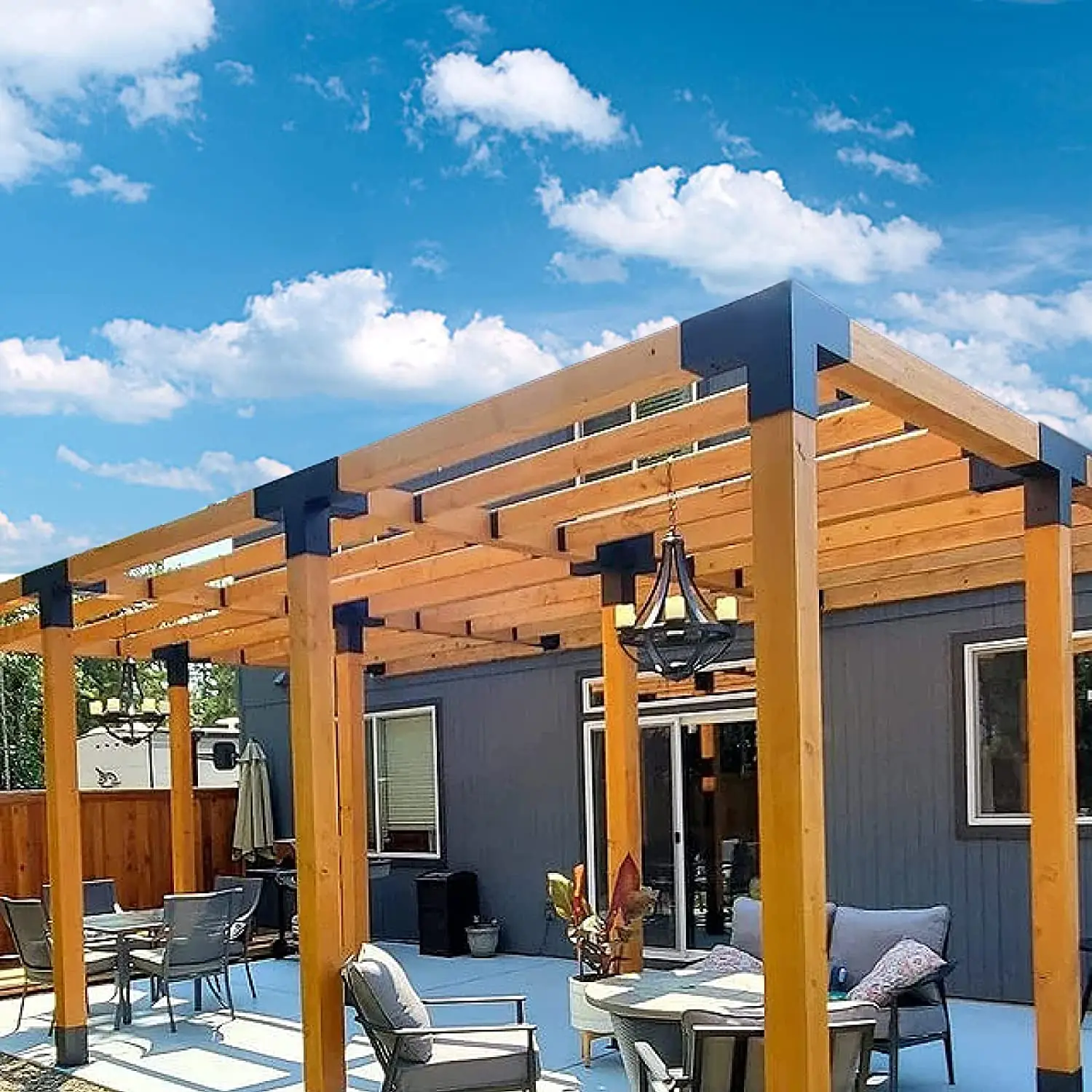 Pergola Kit Durable 3 Way Corner Brackets For DIY Wood Works 