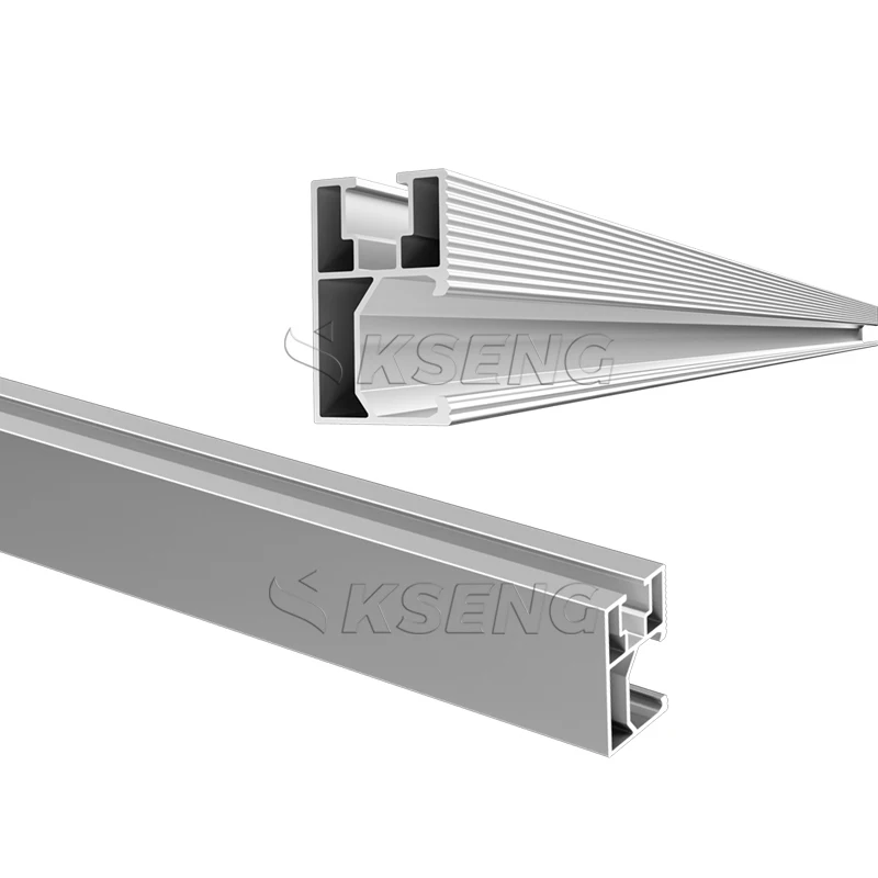 Simple Installation Aluminum Solar Mounting Rail Solar Panel Mounting System Accessories for Solar Rail Mount Installation