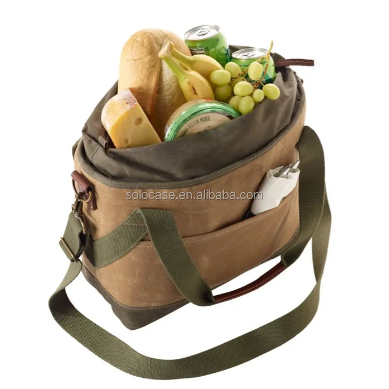 Waxed Canvas Lunch Tote