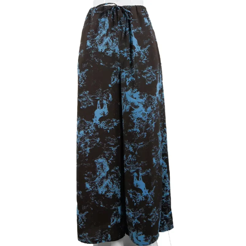 Hochwertige 100 % Polyester Batik-Sweatpants für Frauen, lustige Jogginghose, Sonnenschutz-gerade geschnittene Freizeithose