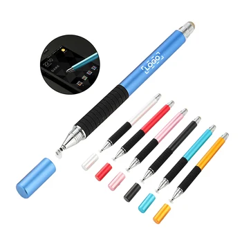 2-in-1 Capacitive Touch Screen Pen Circular Universal Mobile Phone Tablet Painting Cloth Pen Promotional Business Gifts