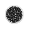 Round black and white hungry bead