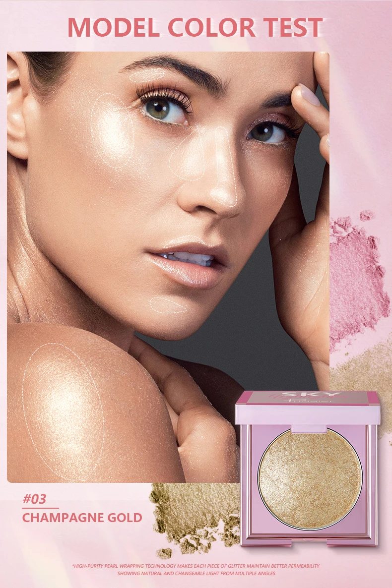 Highlighter Makeup Diamond Glow Powder Private Label Loose Highlight