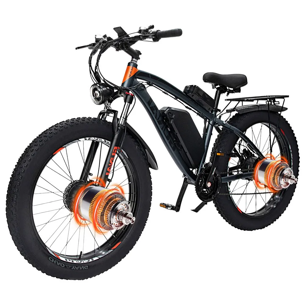 E Bike 2000W Dual Motor EU Fat Bike Elektro 2000W Mountainbike EU Gunai GN88 Adult Ebike Fahrrad MTB 26 X4.0 Reifen 1000W * 2