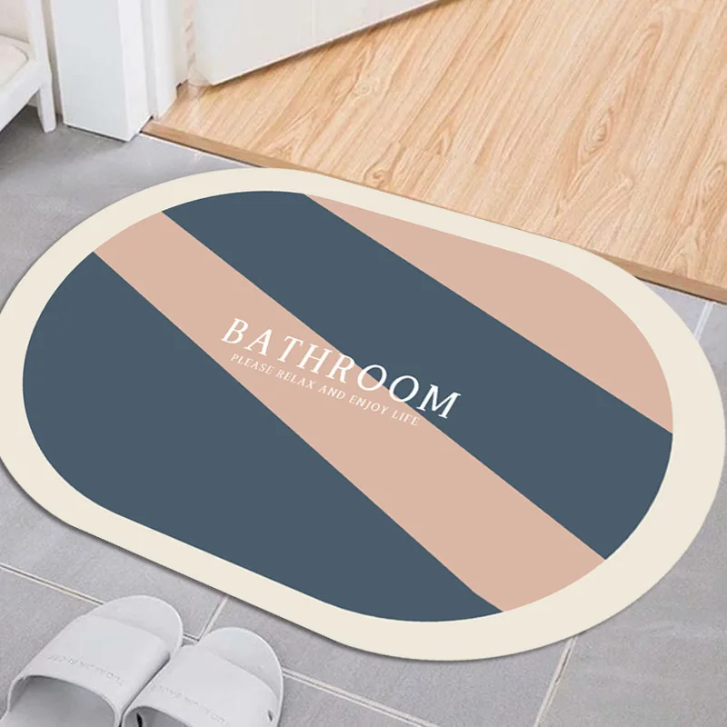 YFL High Quality 100% Polyester Microfiber Soft Absorbent Bathroom Customized Color Anti Slip Pvc Bathroom Mat Floor factory