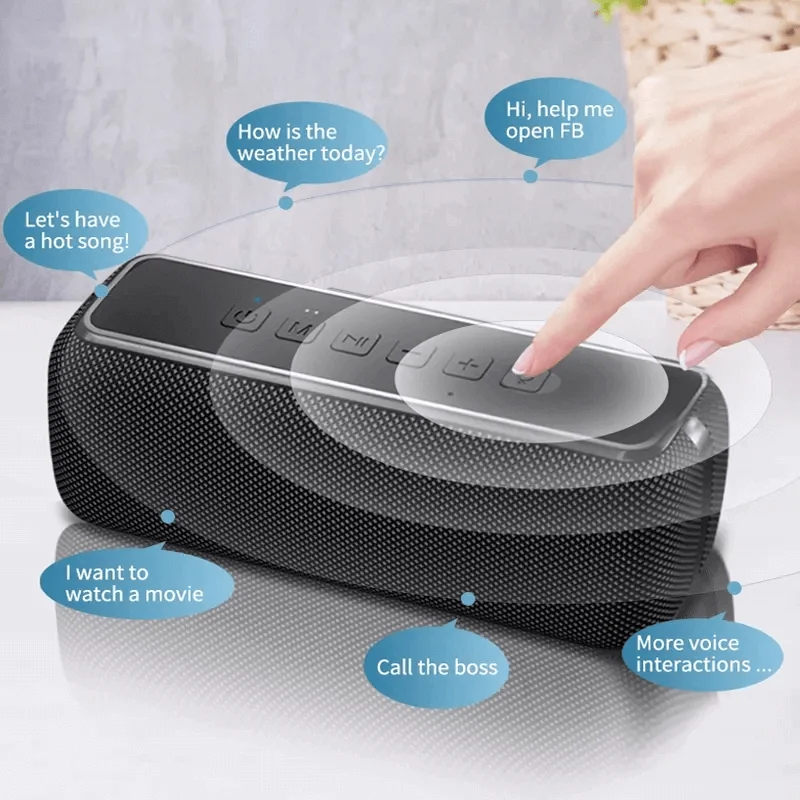60w Ipx5 Portable Waterproof Tws Heavy Bass Loudspeaker Subwoofer Mini Speaker Boomboxes