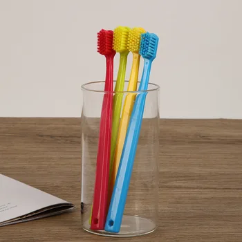 Factory colorful cheap soft adult 5460 plastic toothbrush