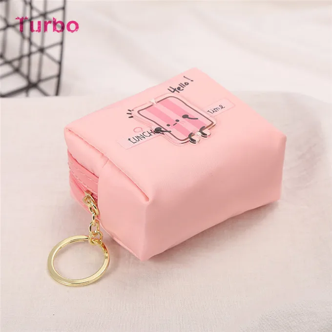 Wholesale Custom Lovely Animal Tiny Zipper Kids Bag Wallet Keyring