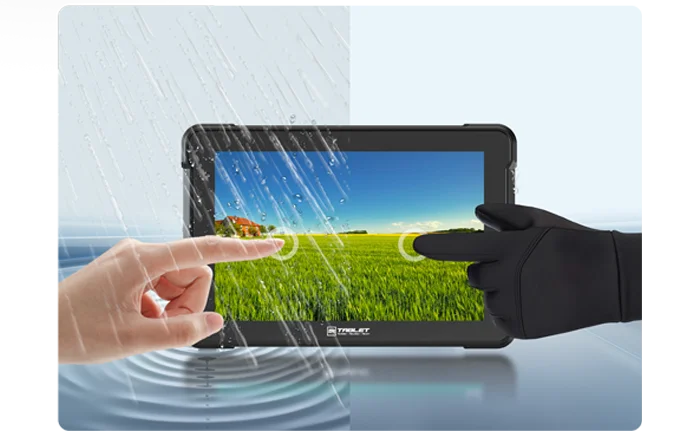 Industrial Wet Glove Touch Screen 10 Inch Linux Tablet PC with CAN Bus RJ45 RS232 RS485 GPIO for Agriculture Precision