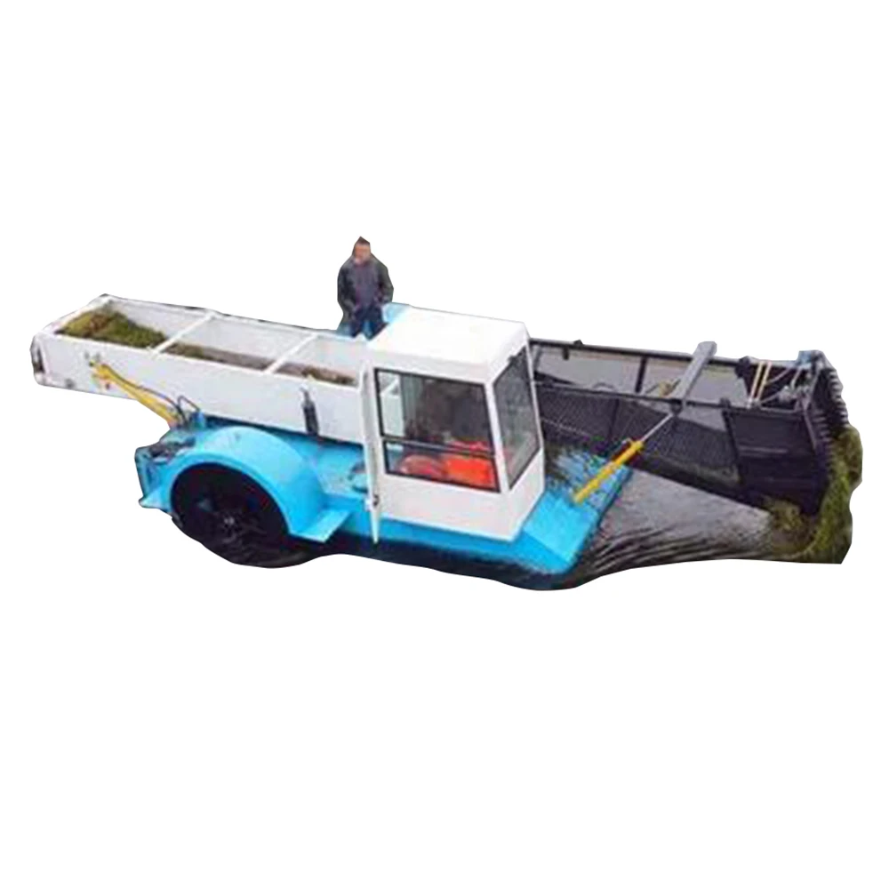 Китай водный гиацинт комбайн с дизельным двигателем