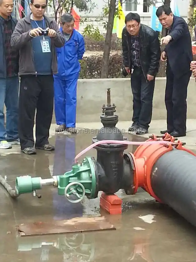 Dk6200 Electrical Pipeline Hot Tapping Machine Making The Hole Diameter Size 80 100 150 200 Mm