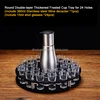 Round-24 holes+24 cups+1 decanter(stainless steel)