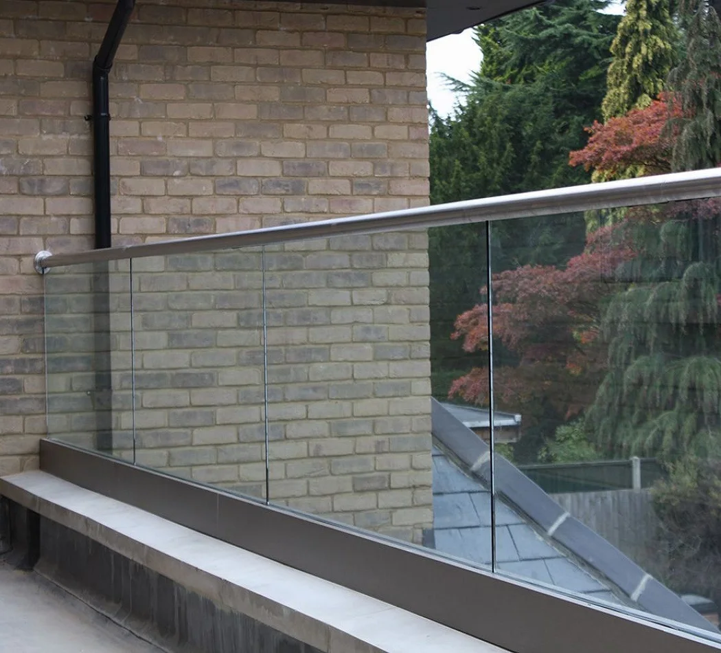 Stainless Steel Aluminum Glass Railing Frameless For U Channel - Buy 