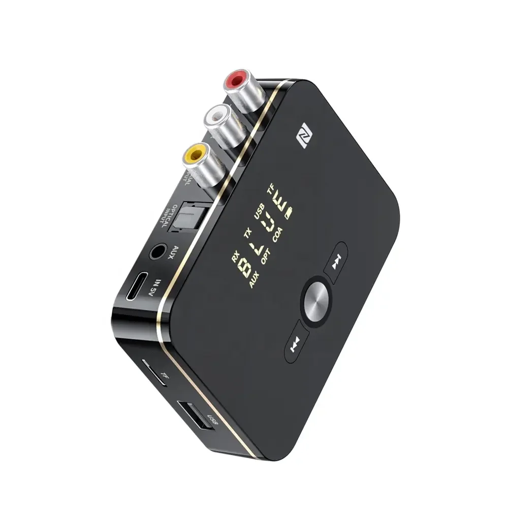 Factory Wholesale BT5.0 Transmitter Receiver Video Switcher USB Extender Switch Dongle Wireless Audio Adapter for TV