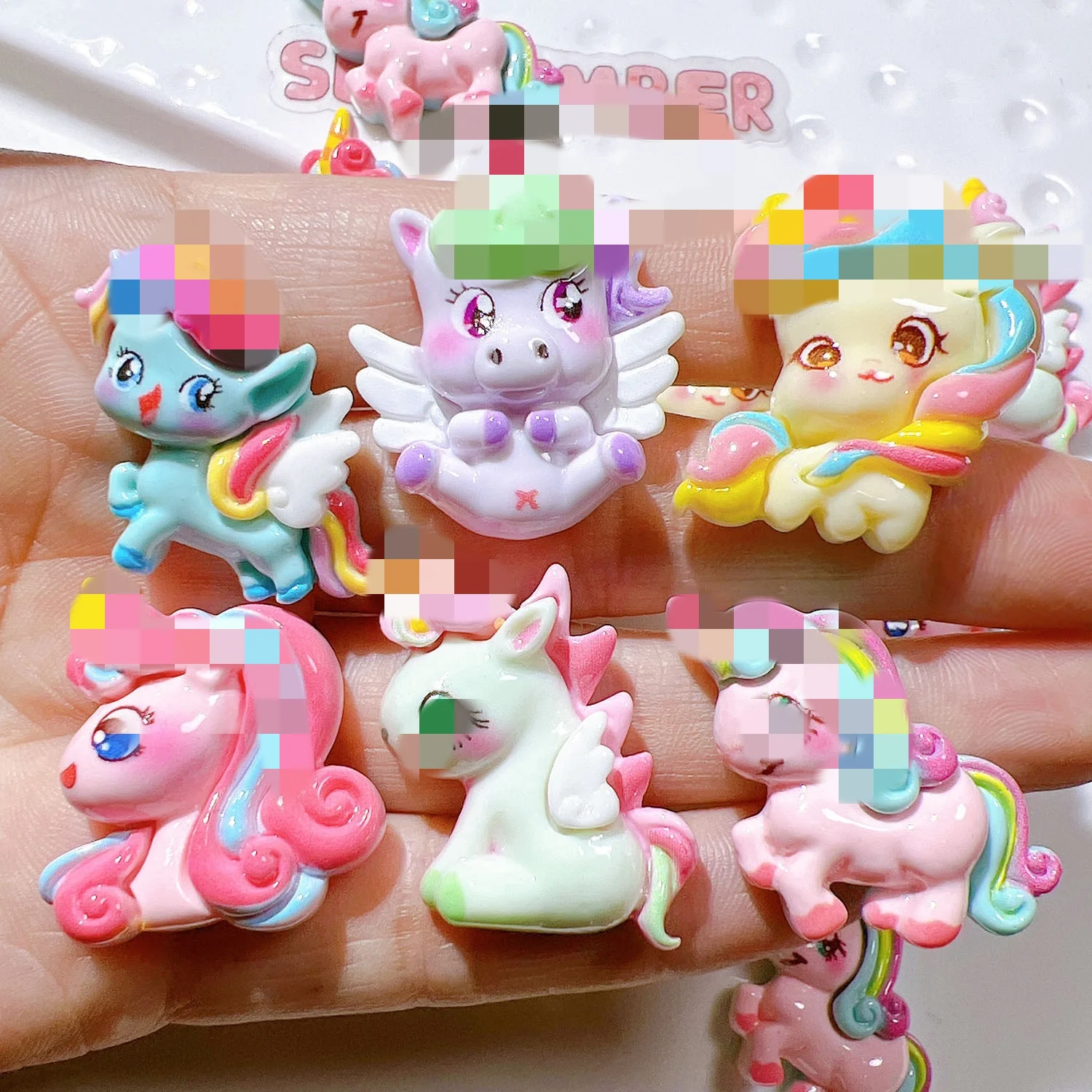 Mini Resin Horse Pendant Popular Design for Phone Case Charms