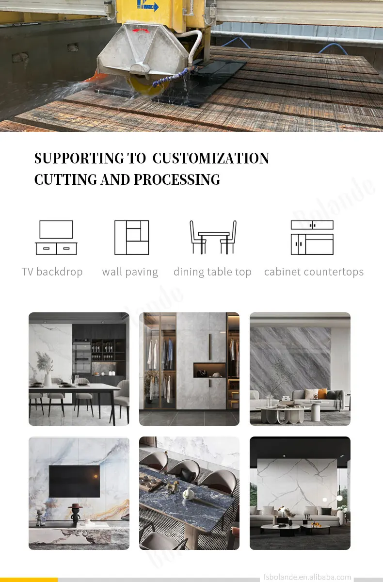 Unlimited Stitching Large Marble Porcelain Tiles Luxurious Slabs