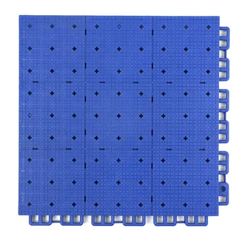 300*300*18mm Anti-Slip High Elasticity TPV  Interlocking Tile for Basketball Court  Tennis Court