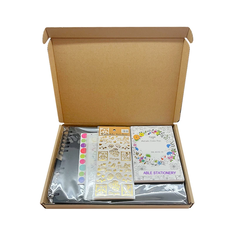Custom Photo Storage Pockets Sexy Maker Pu Crystal Sticker Scrapbook Album