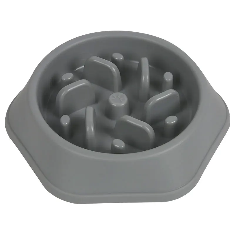 Бытовая круглая полипропиленовая Роскошная миска для домашних питомцев, миска для корма собак, портативная миска для собак под заказ, медленные кормушки