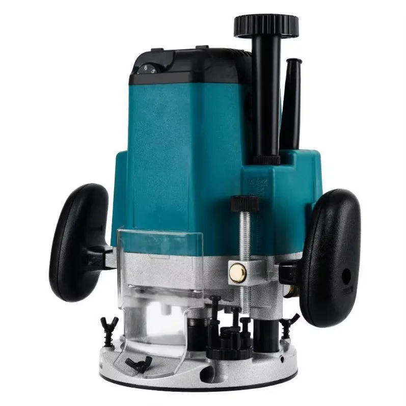 TEBAK Factory Price Electric Wood Router 2200W Woodworking Machinery Engraving Slotting Carving Carpentry Electric Trimmer